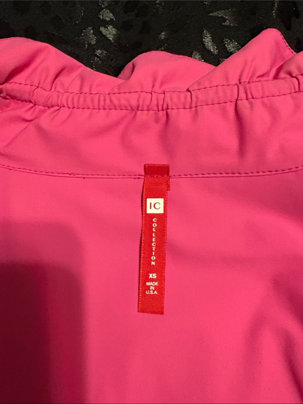 IC COLLECTION Hot Pink Drawstring Zip-Up Jacket - Picture 4 of 4